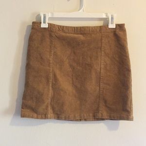 Corduroy mini skirt